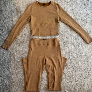 Women's Tan Long Sleeve Top